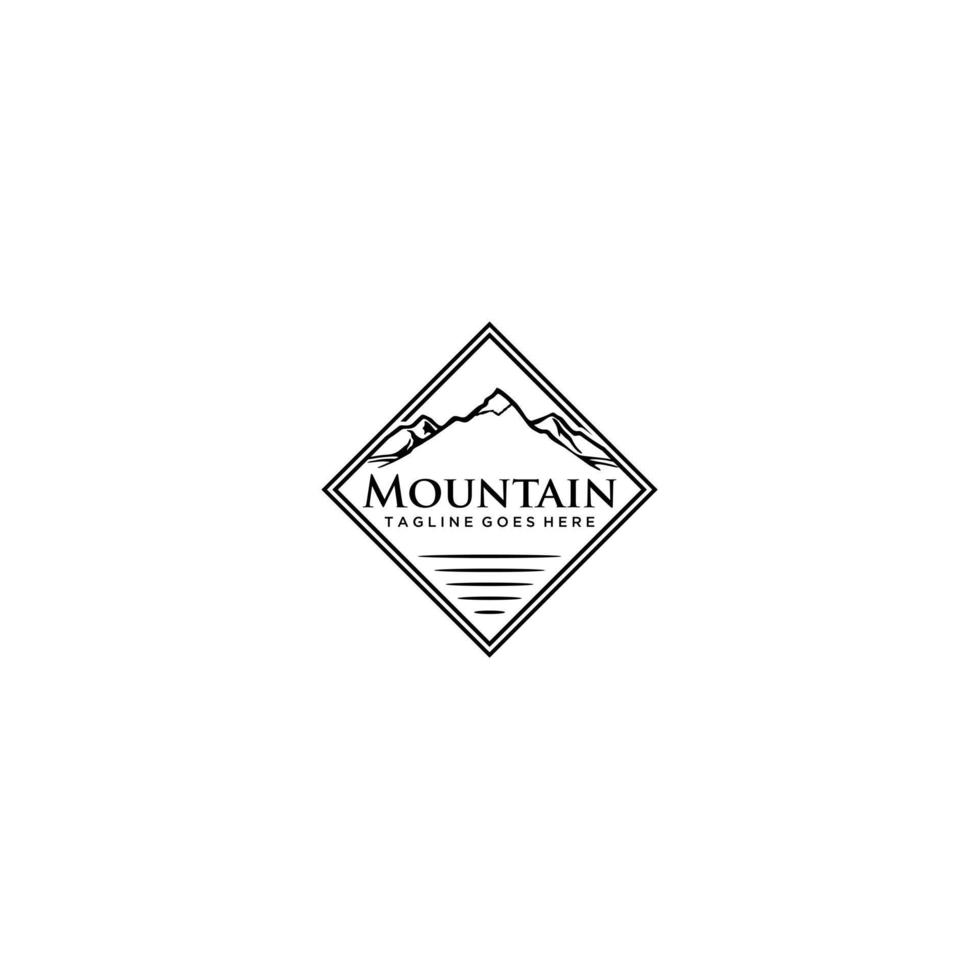 montagna logo design modello . vettore