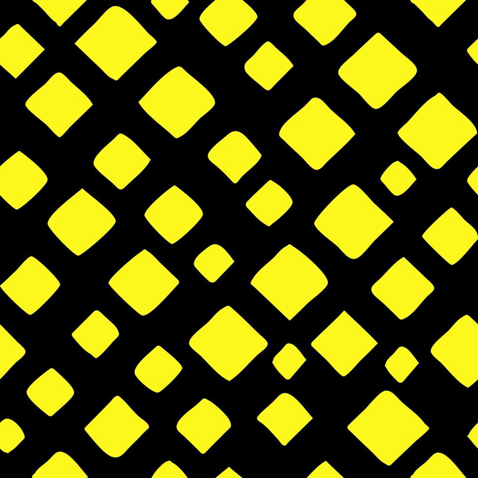 giallo rettangoli su un' nero sfondo. senza soluzione di continuità rettangolo modello sfondo. vettore illustrazione