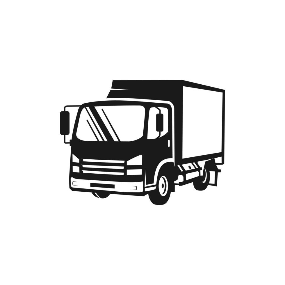 commerciale consegna camion logo, adatto per il tuo design bisogno, logo, illustrazione, animazione, eccetera. vettore