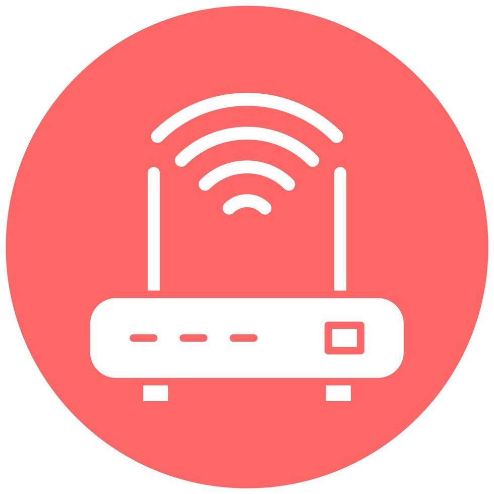 Wi-Fi router vettore icona stile