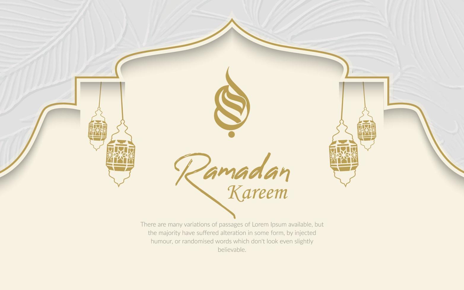 islamico Ramadan kareem bandiera sfondo design modello gratuito Scarica vettore