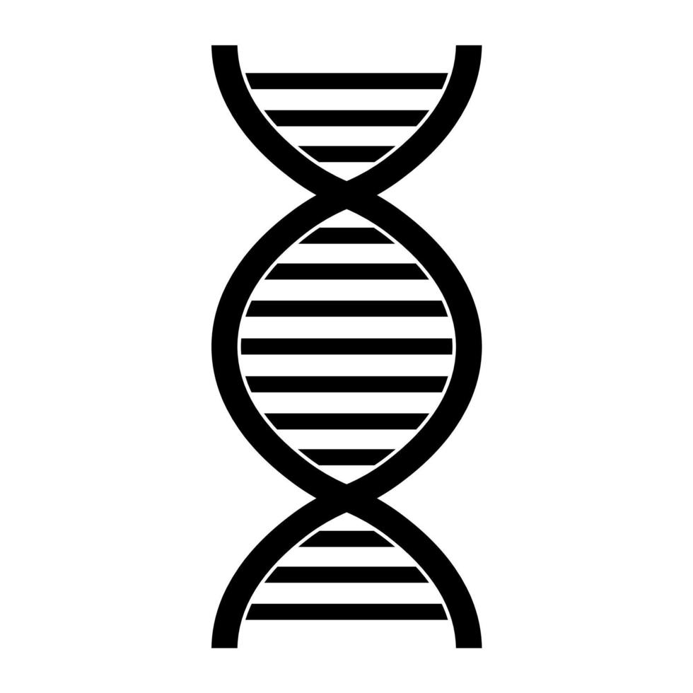 struttura ad elica contorta scientifica medica modello astratto dei geni del dna vettore