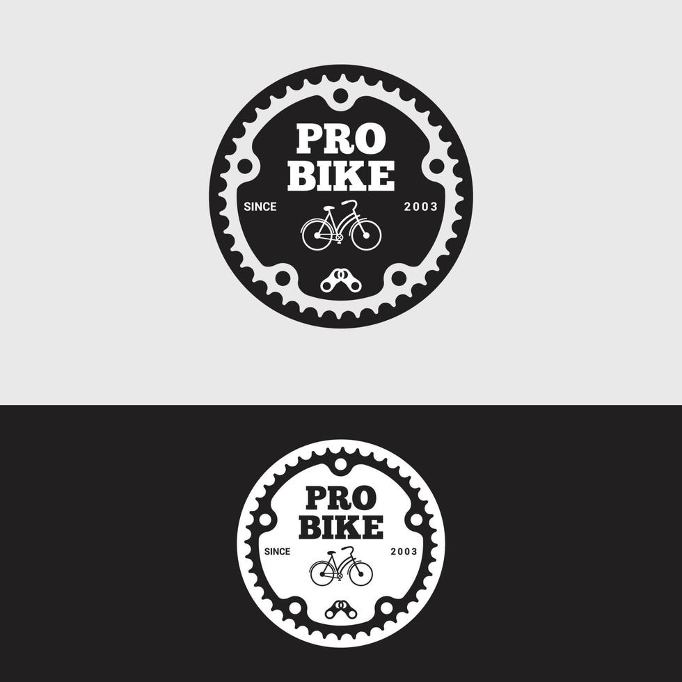 modello di progettazione di vettore di logo di bici