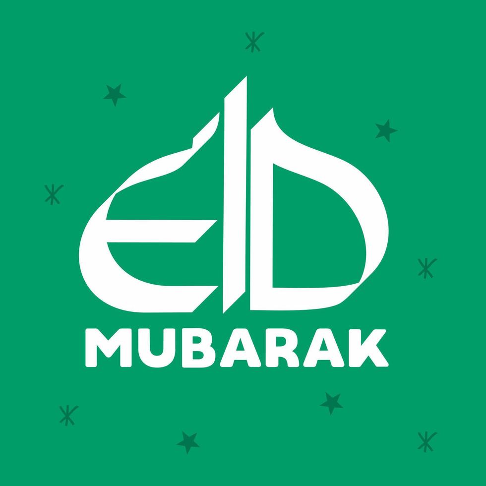 eid mubarak eid al Fitr il Arabo calligrafia si intende contento eid. vettore illustrazione