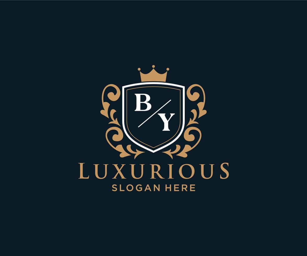 iniziale di lettera reale lusso logo modello nel vettore arte per ristorante, regalità, boutique, bar, Hotel, araldico, gioielleria, moda e altro vettore illustrazione.