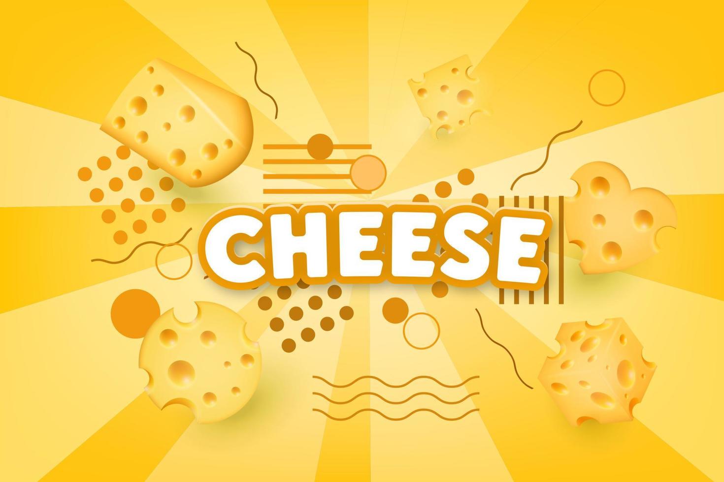 formaggio etichetta eco cibo manifesto, bandiera menù Prodotto. vettore illustrazione.
