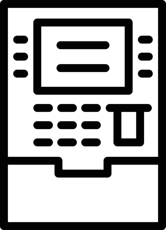 vettore design ATM icona stile