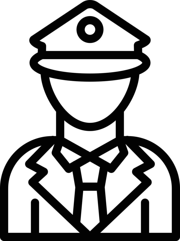 polizia ufficiale vettore icona stile