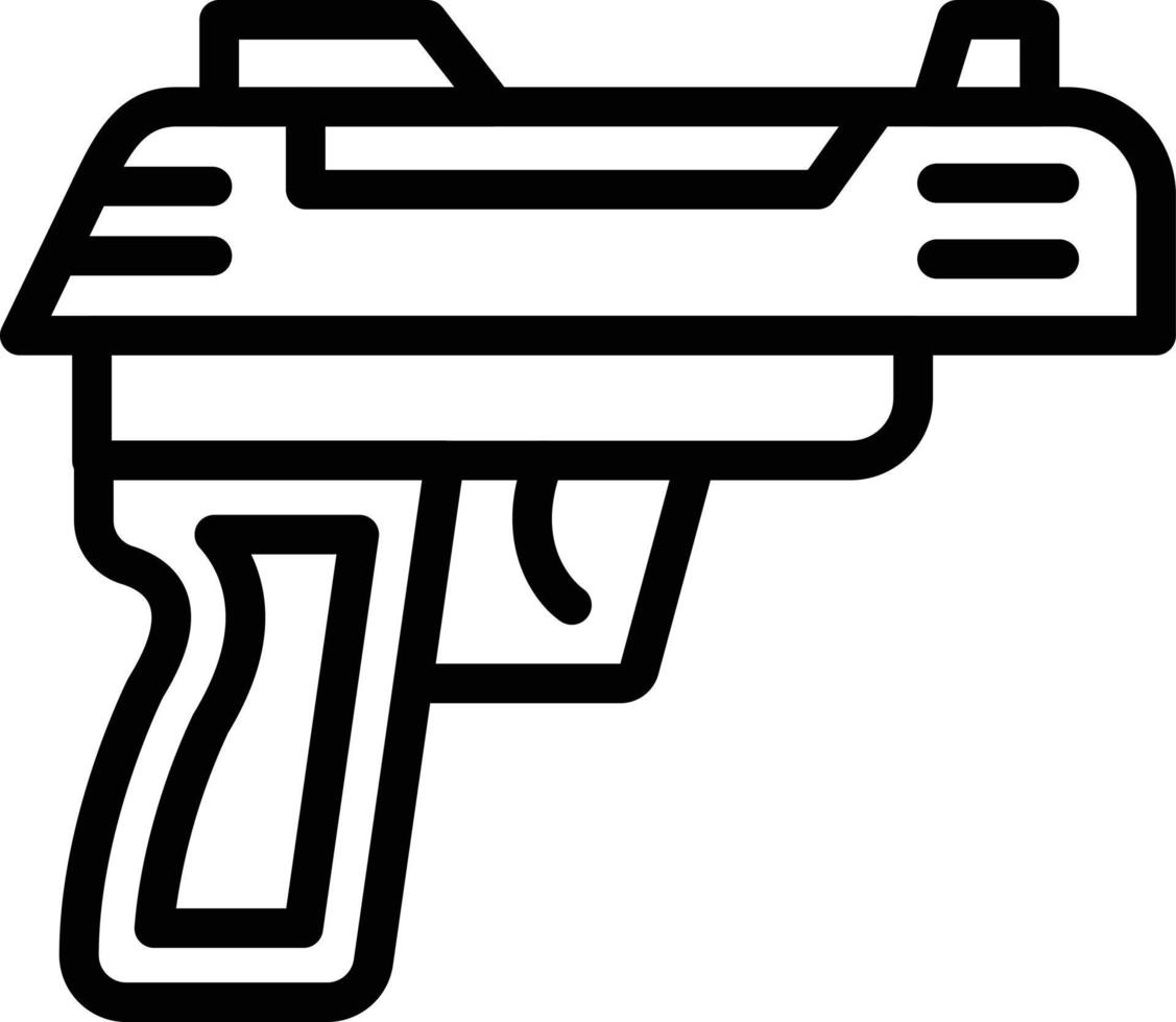 esercito pistola vettore icona stile