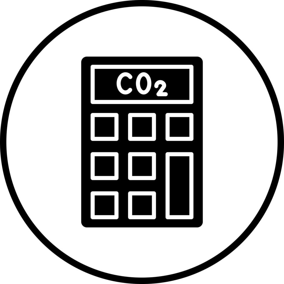 gas emissioni calculato vettore icona stile