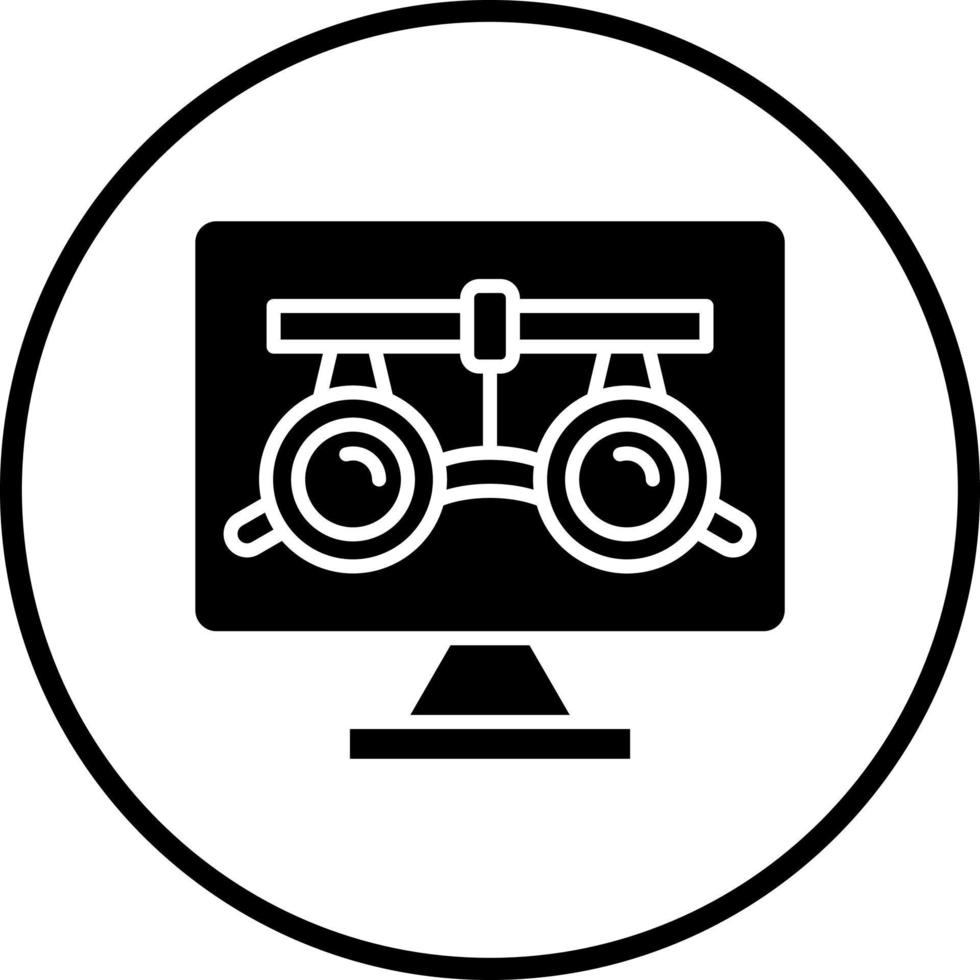 optometria vettore icona stile