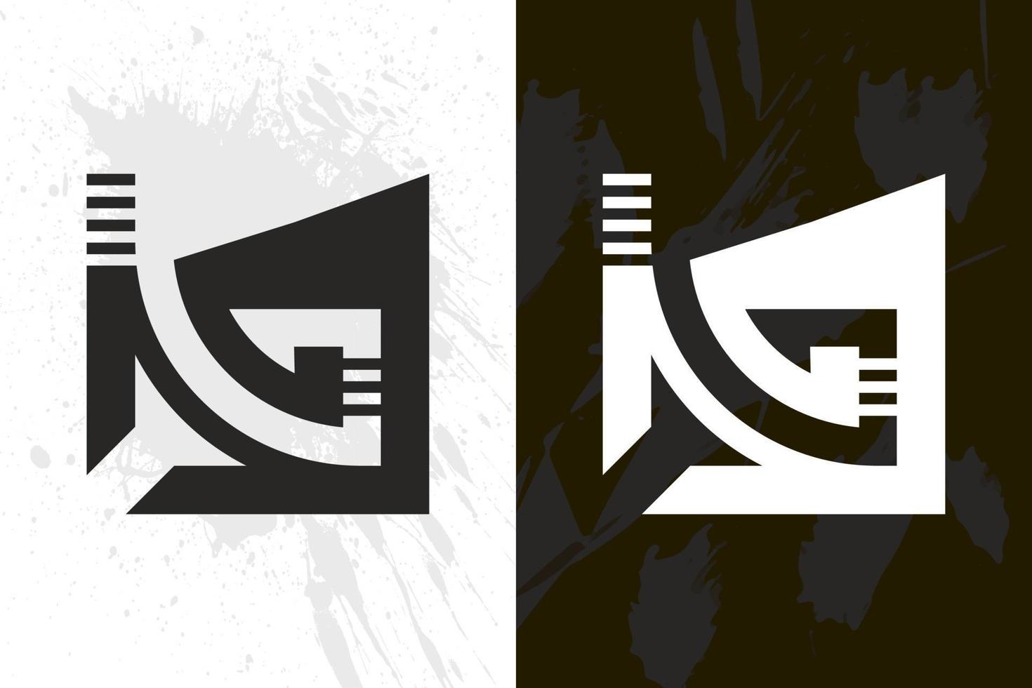 g lettera logo design vettore