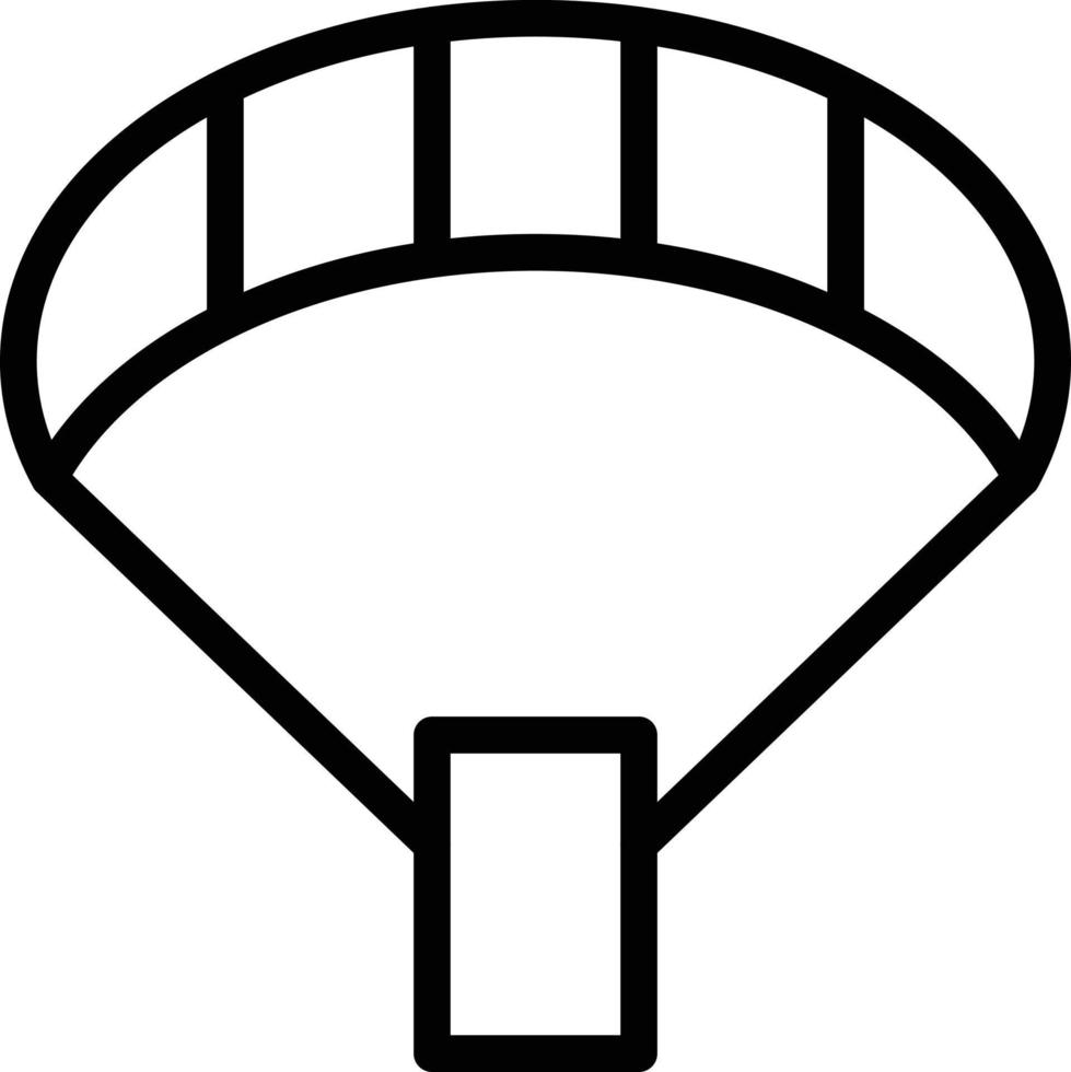 paracadute vettore icona stile