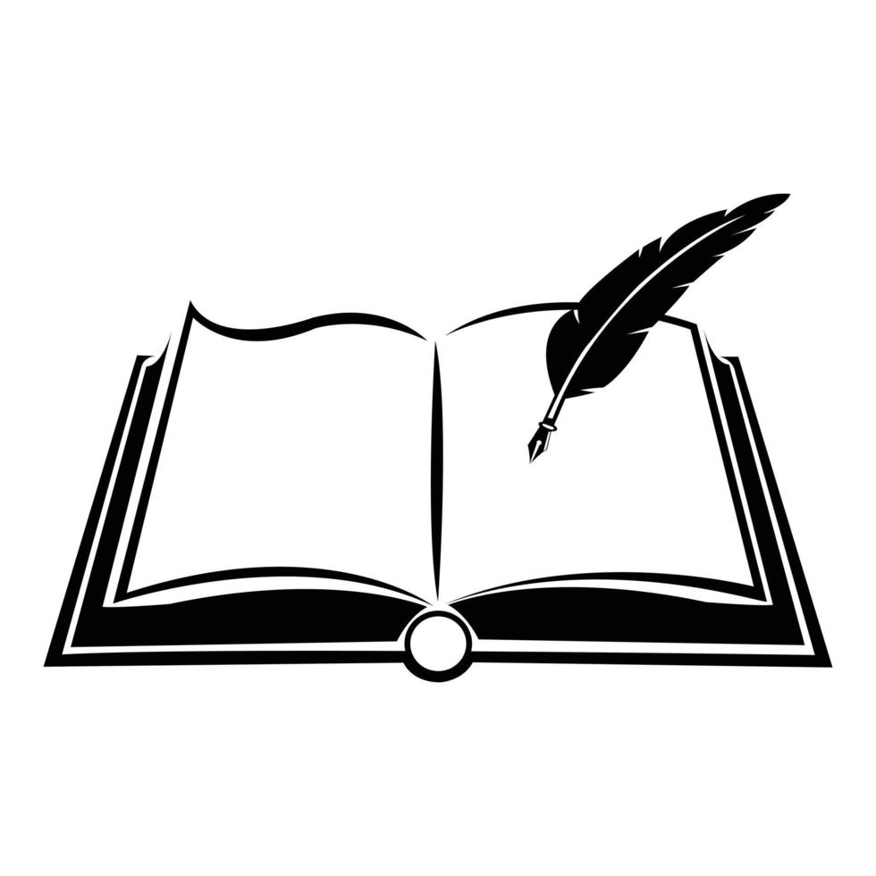 modello di progettazione del logo di vettore del negozio di libri di istruzione di apprendimento intelligente.