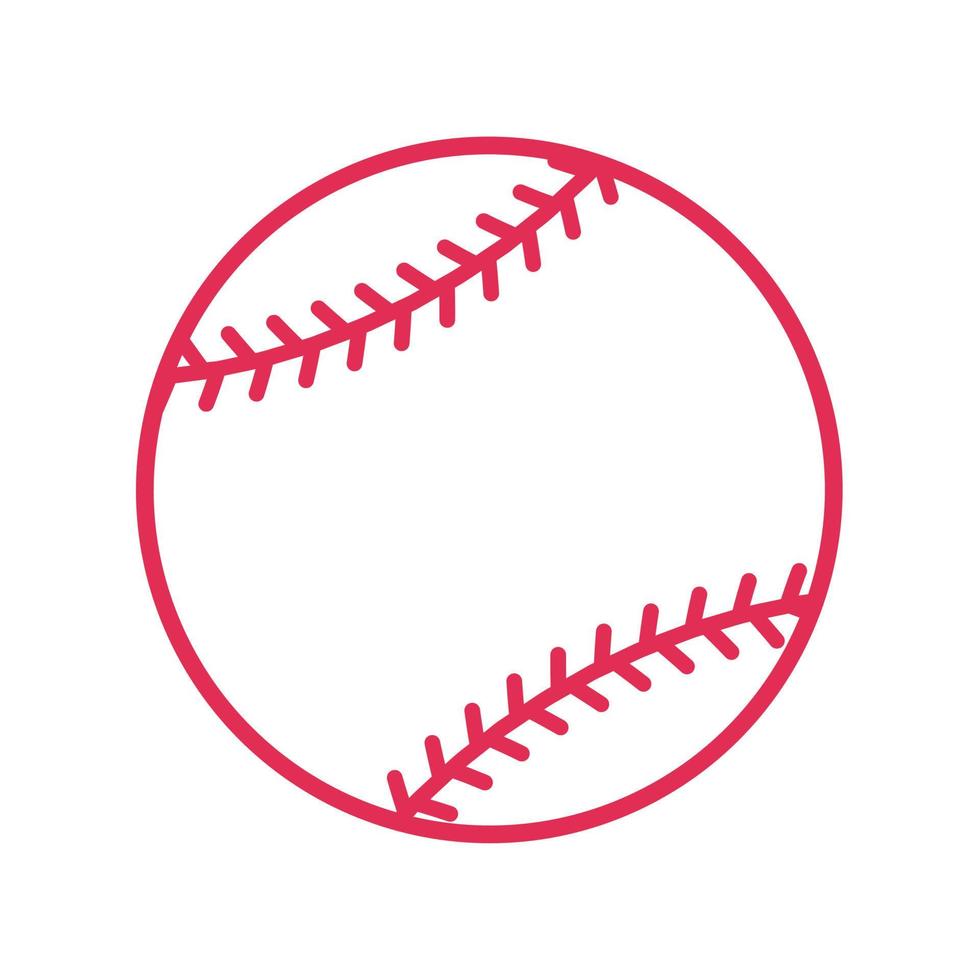 rosso baseball punto popolare all'aperto sportivo eventi vettore