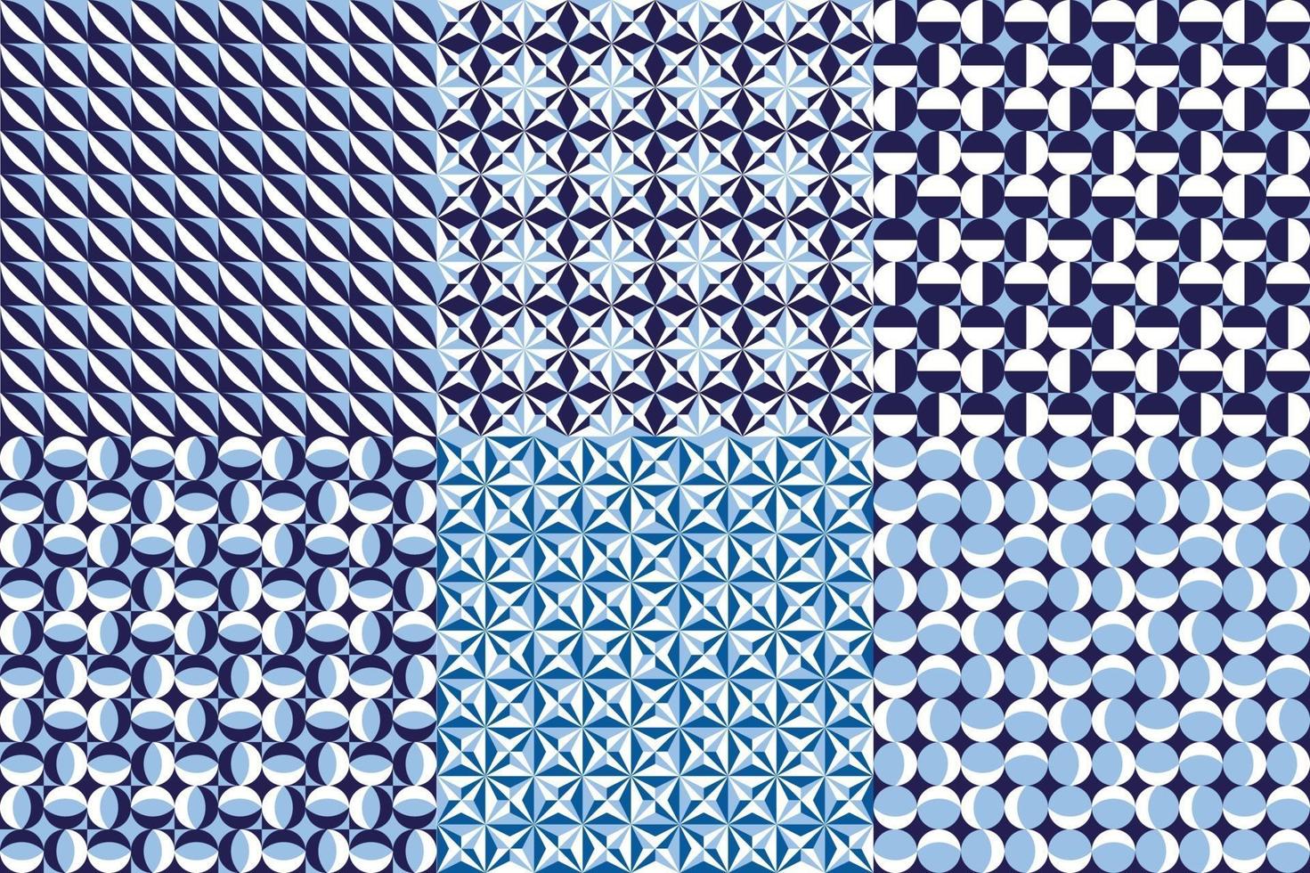 motivo grafico geometrico astratto in sfondo vettoriale di colore blu per il design