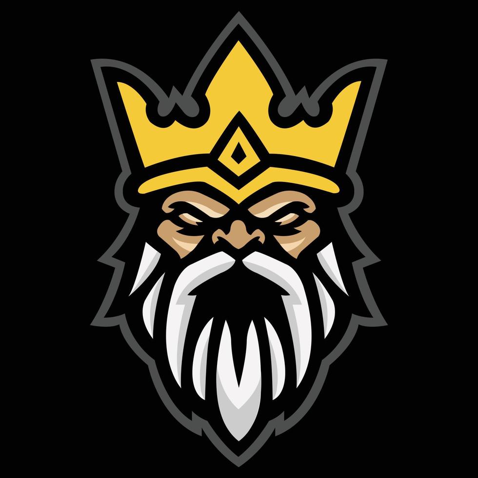 Zeus fulmine esport gioco portafortuna logo modello vettore. moderno testa Zeus fulmine logo vettore, illustrazione vettore