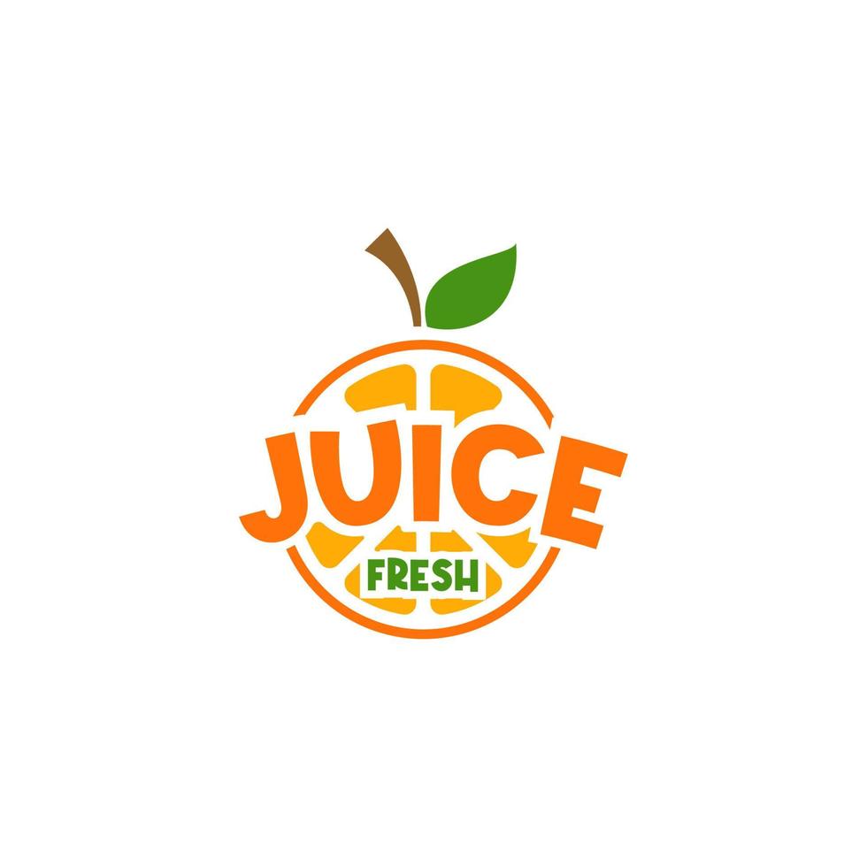 vettore arancia frutta logo design concetto illustrazione idea