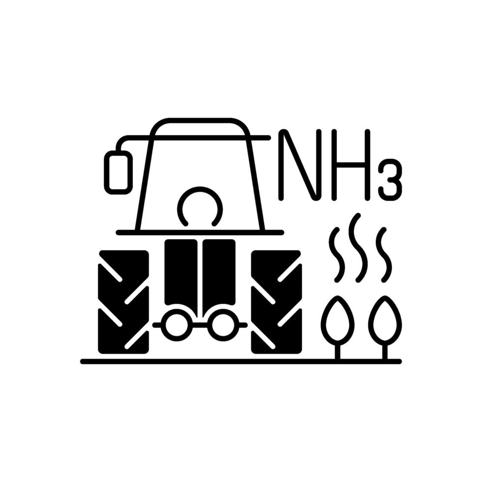 icona lineare nera di agricoltura vettore