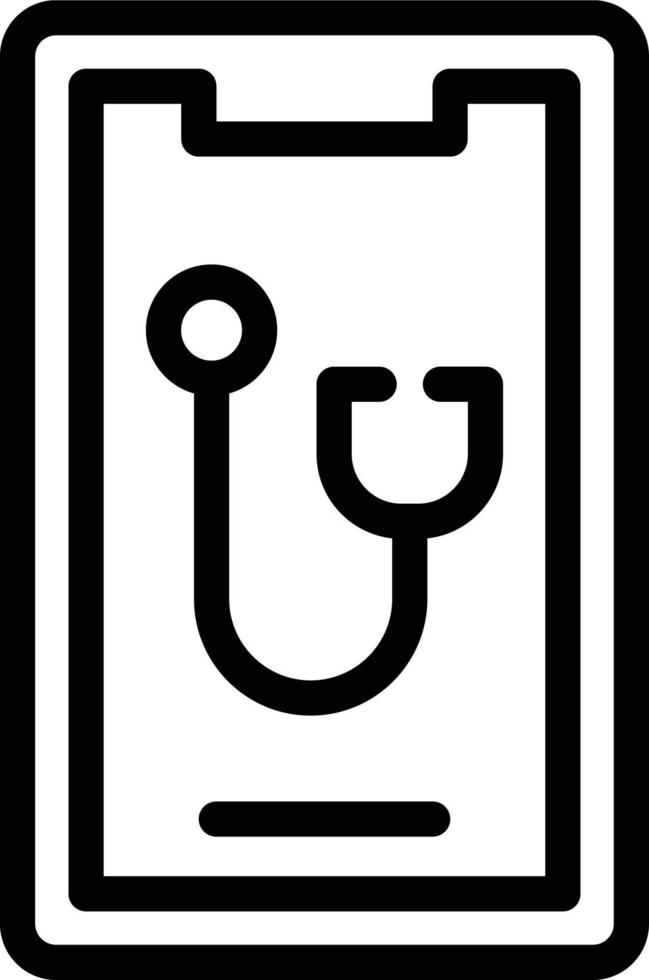 vettore design mobile medico icona stile