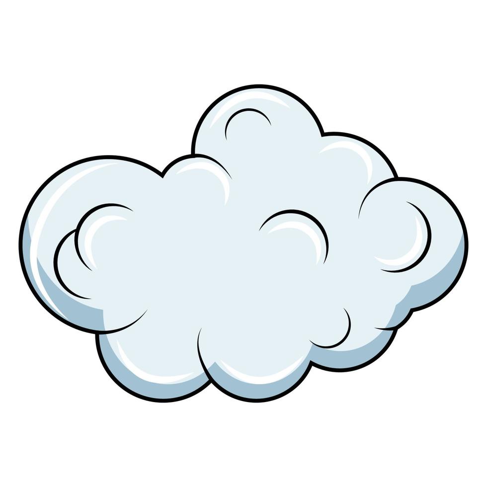 carino nube cartone animato illustrazione grafico vettore