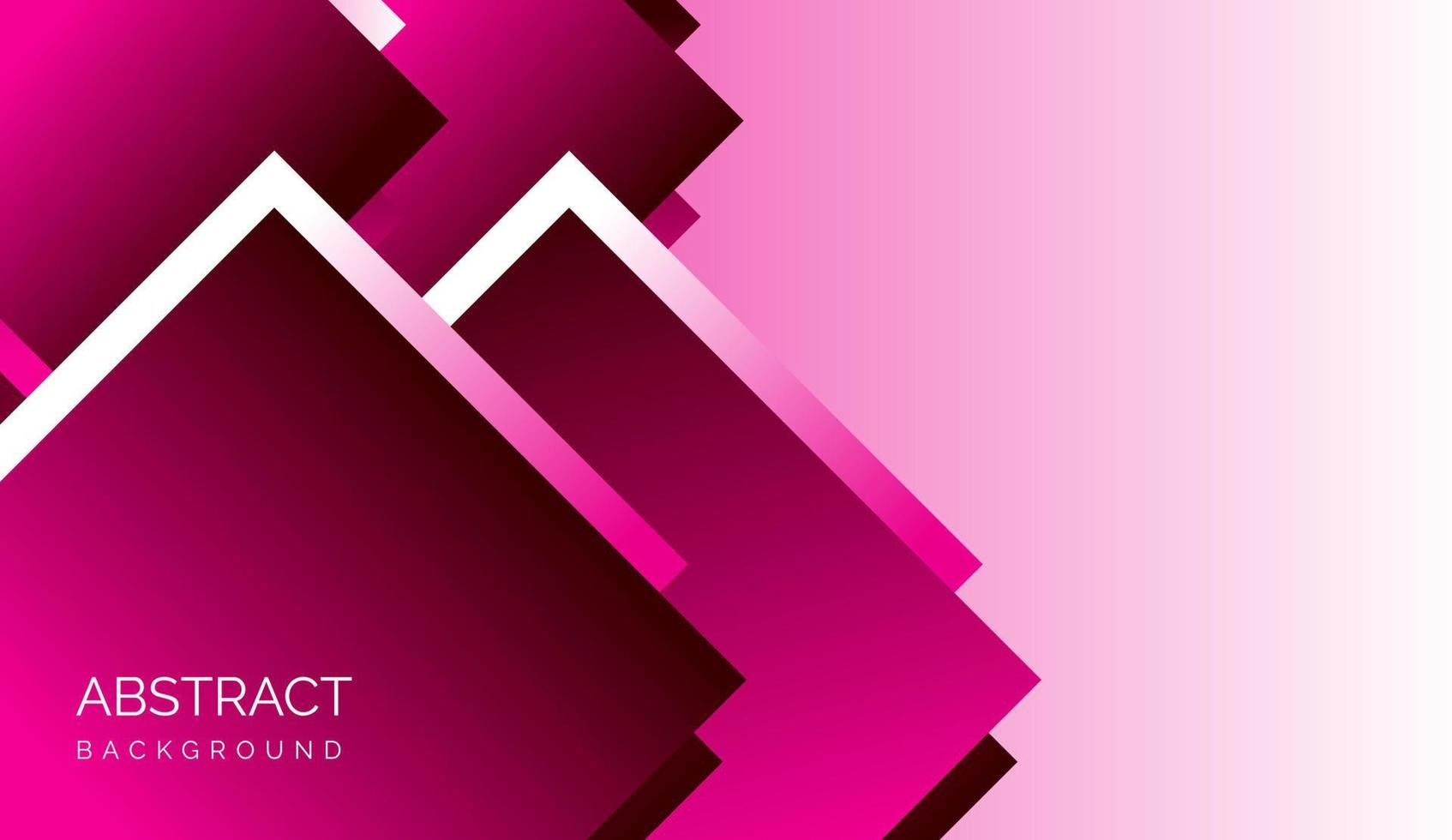 banner web template design quadrati arrotondati geometrici bianchi su sfondo sfumato rosa e viola vettore