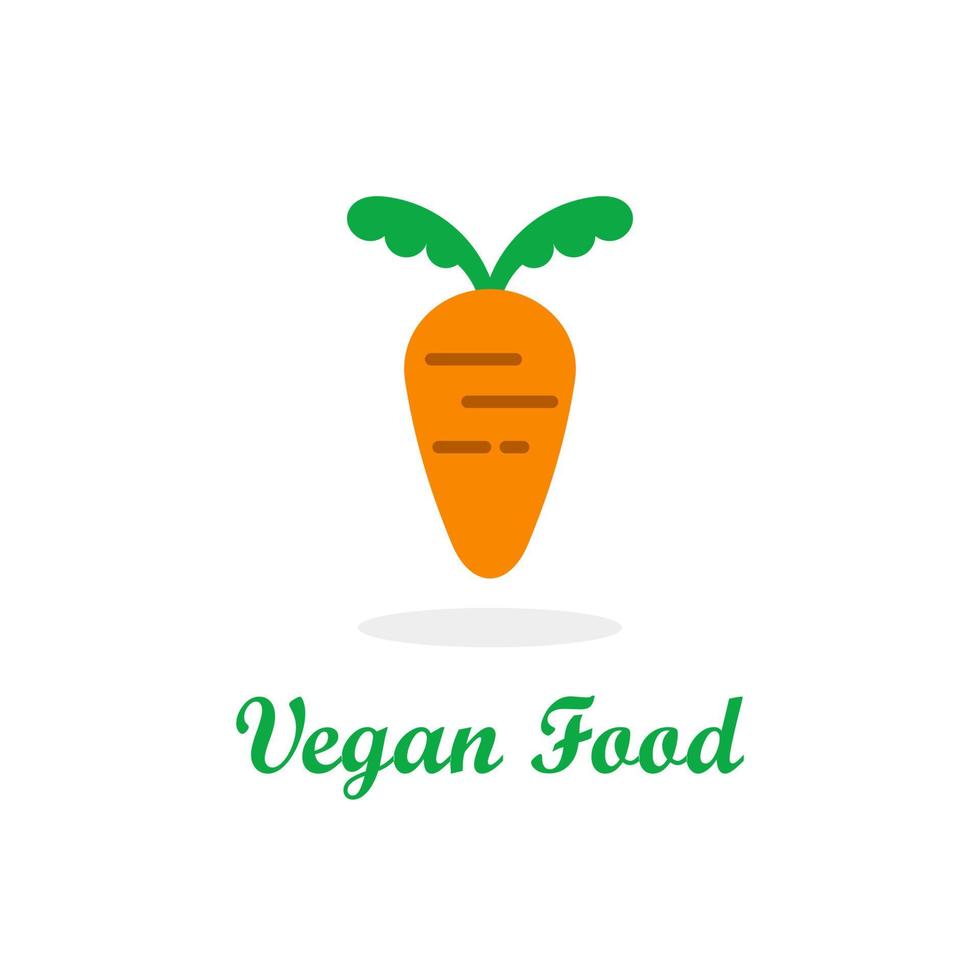 modello logo vegetariano bar vettore illustrazione design