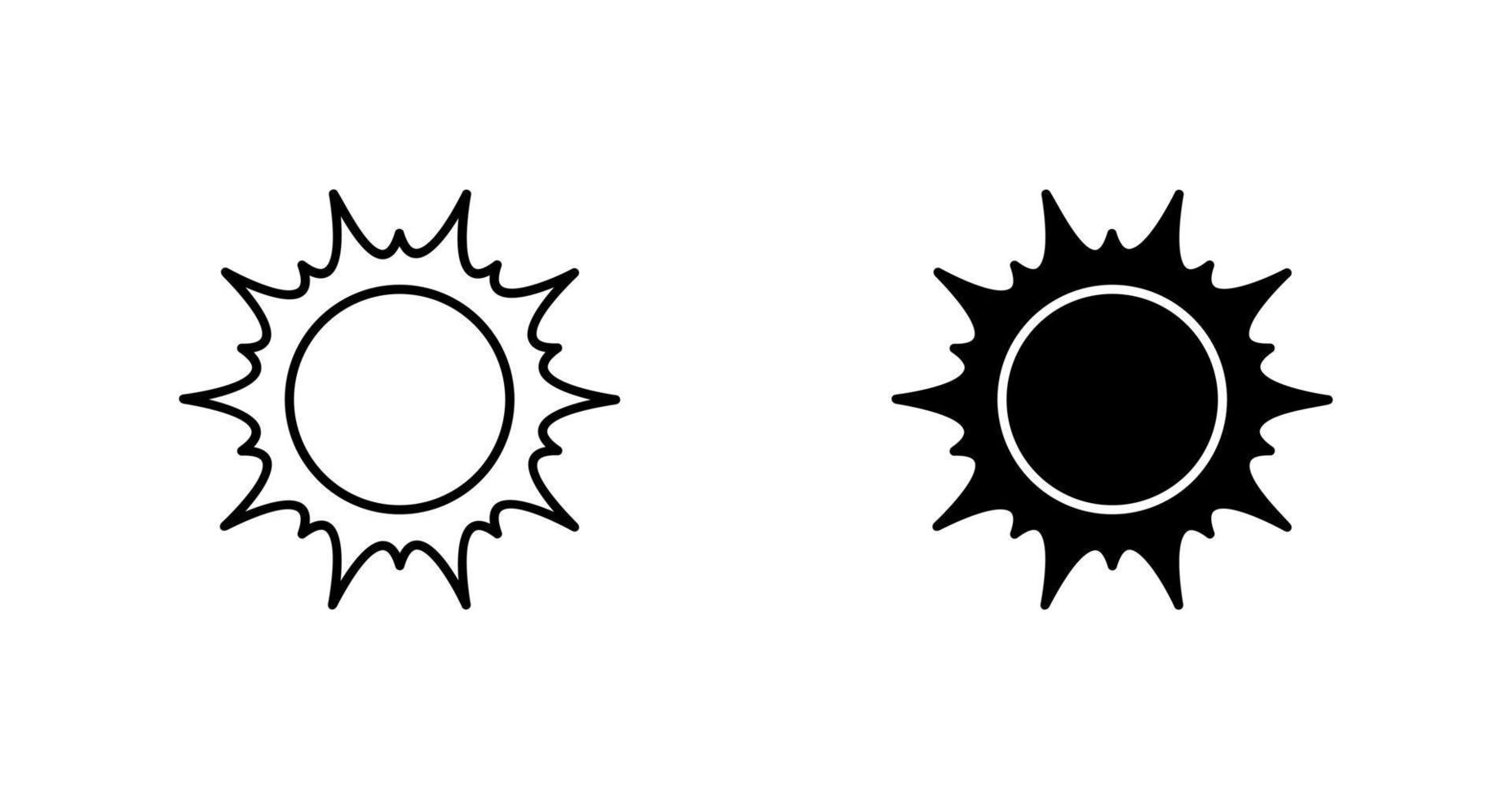 icona di vettore del sole