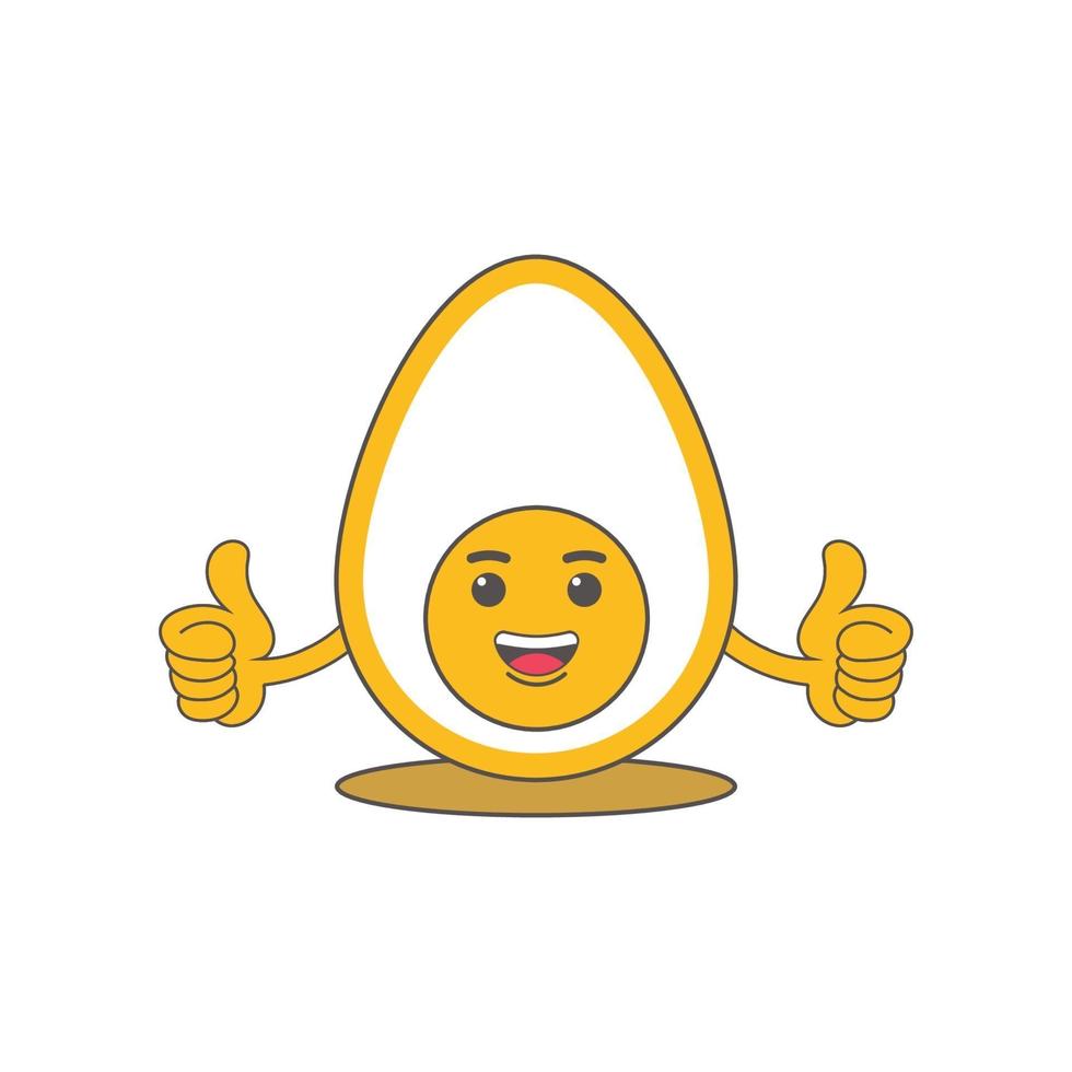 emoticon uovo di Pasqua con sorriso affronta immagine vettoriale