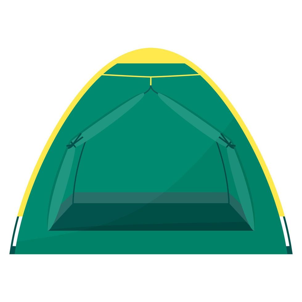 un' militare e turista tenda per campeggio o un esercito spedizione. vettore