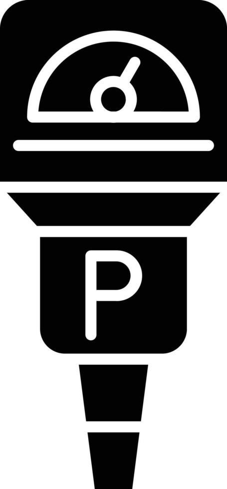 vettore design parcheggio metro icona stile