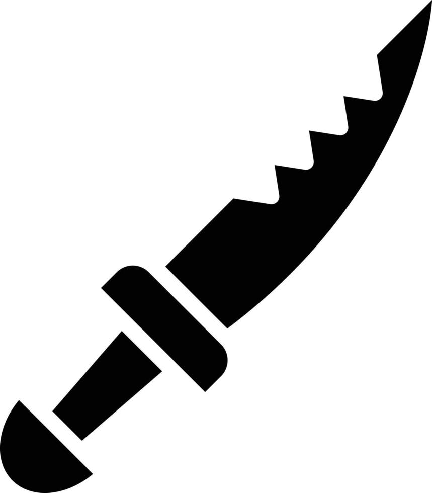 pirata coltello vettore icona stile