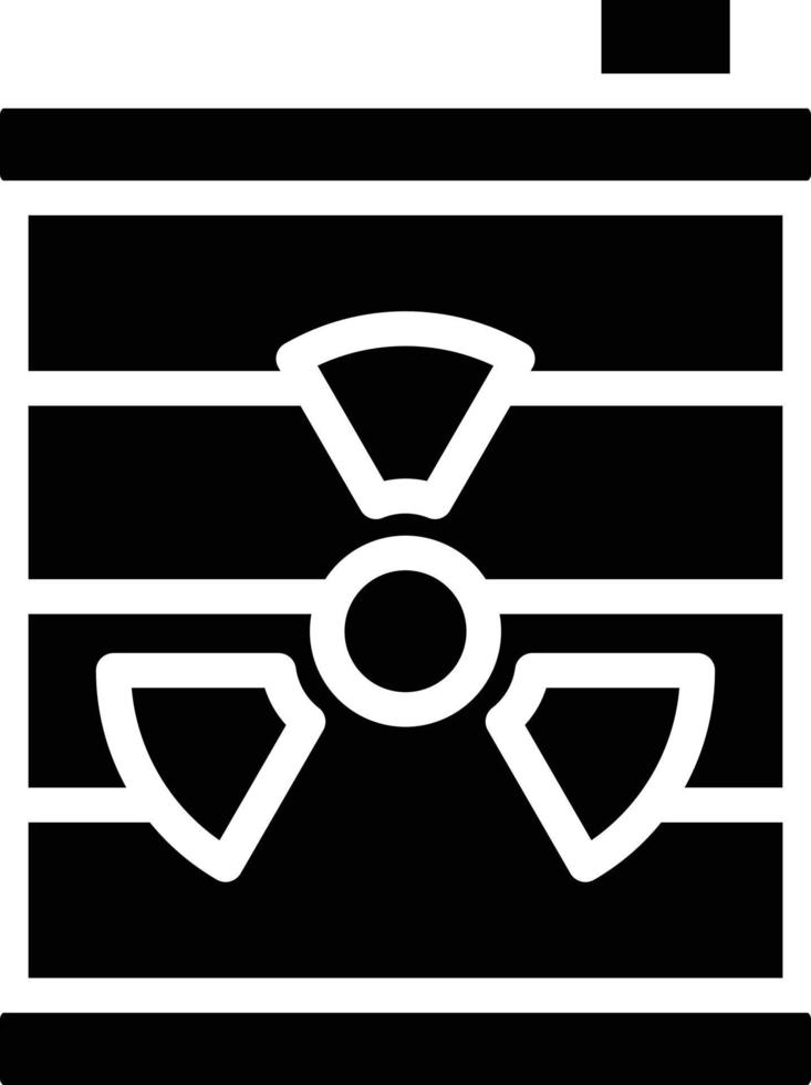 nucleare rifiuto vettore icona stile