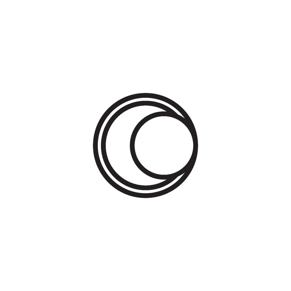 modello di vettore di simbolo del logo del cerchio