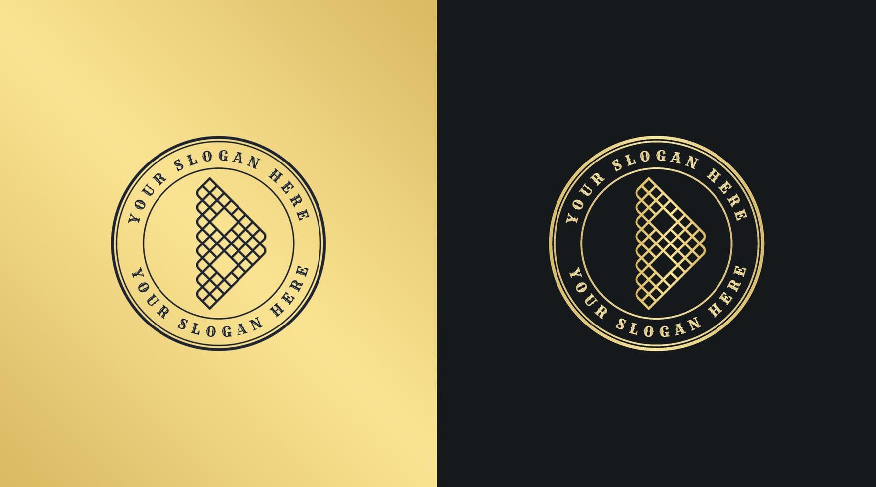 B lettera logo, pendenza logo, lusso logo, moderno logo vettore