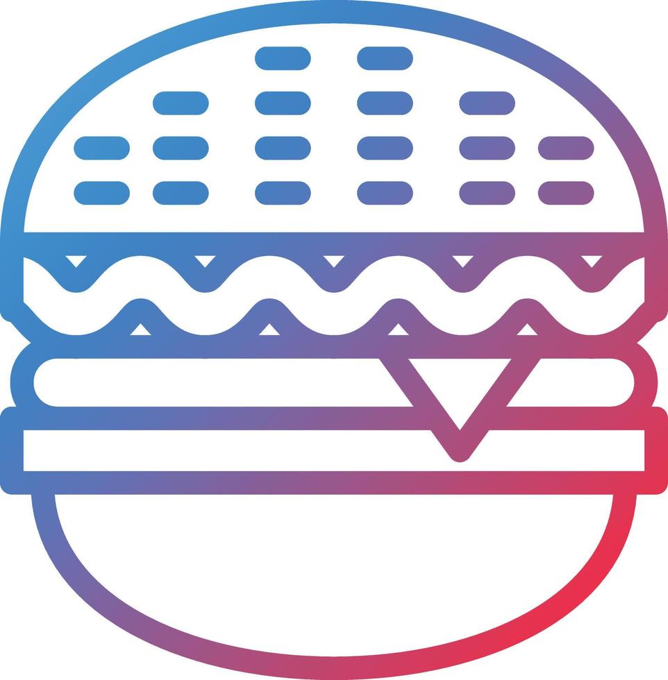 vettore design Hamburger icona stile