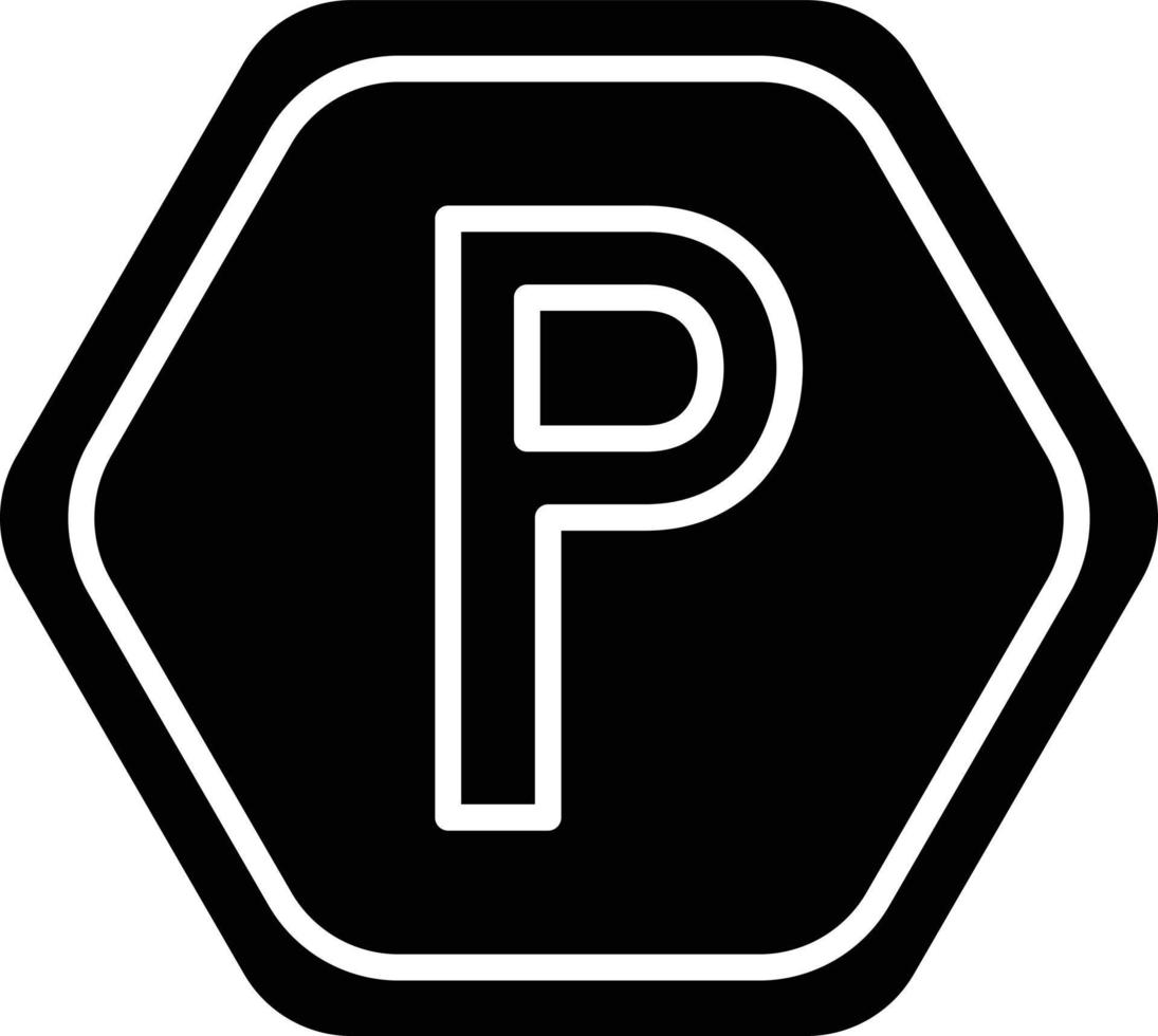 vettore design parcheggio icona stile