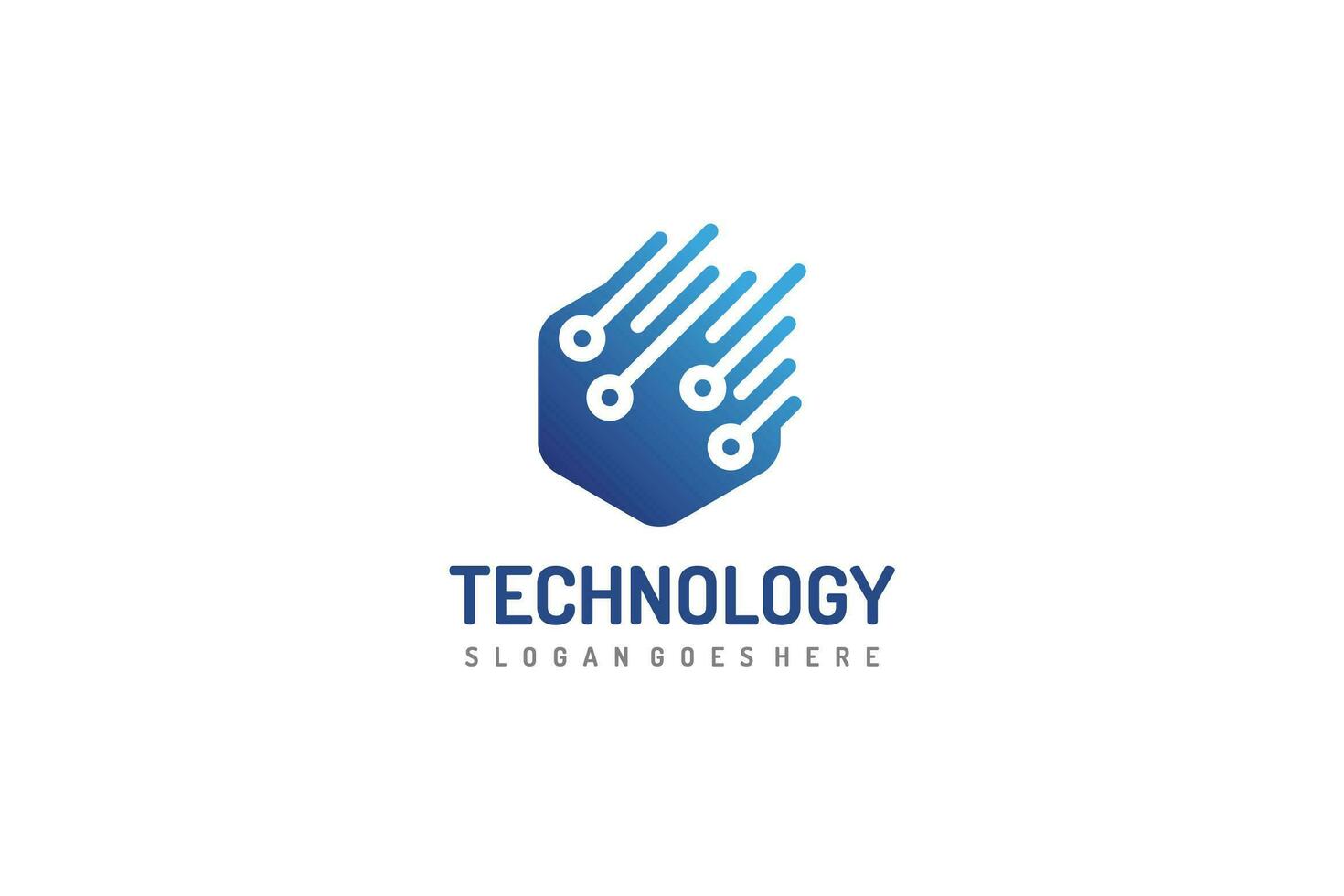 Logo della tecnologia vettore