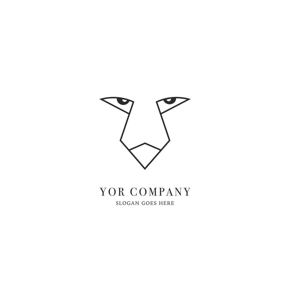 giaguaro occhi logo schema per azienda identità vettore