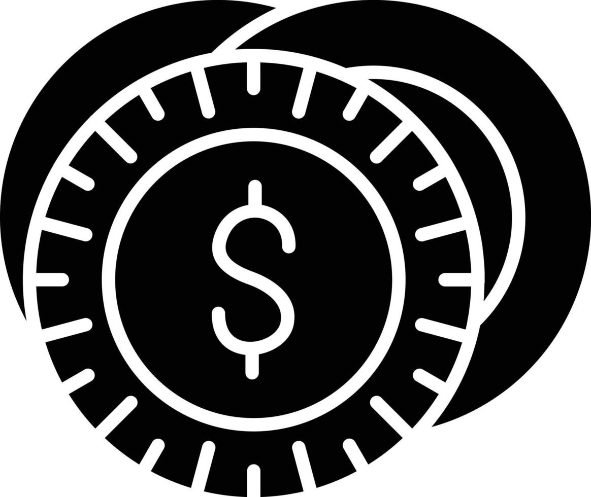 vettore design monete icona stile