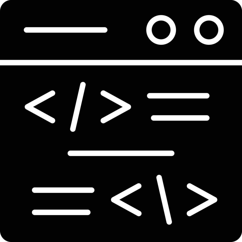 vettore design codifica icona stile