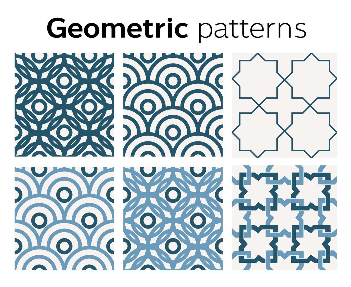 disegno di motivi geometrici in illustrazione vettoriale