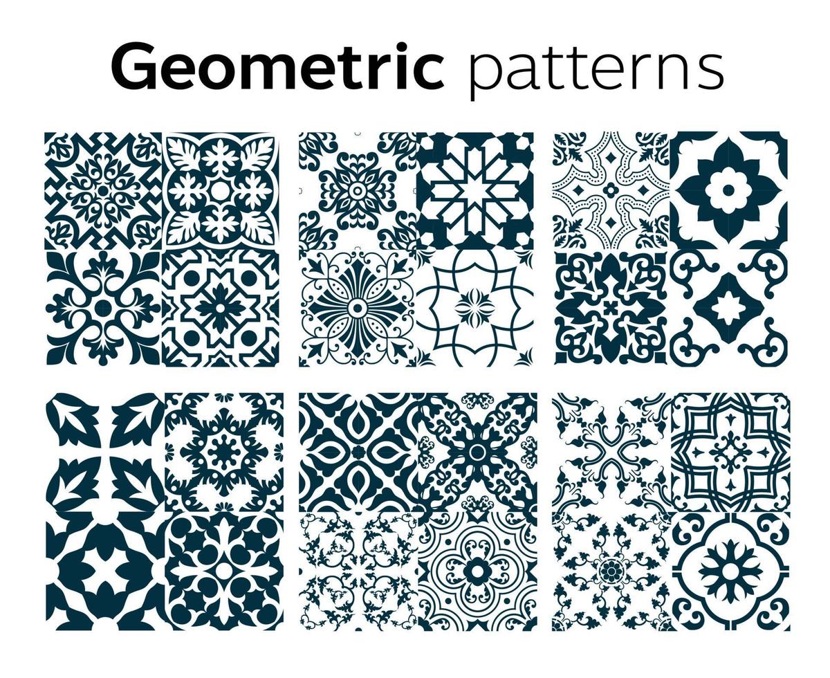 disegno di motivi geometrici in illustrazione vettoriale