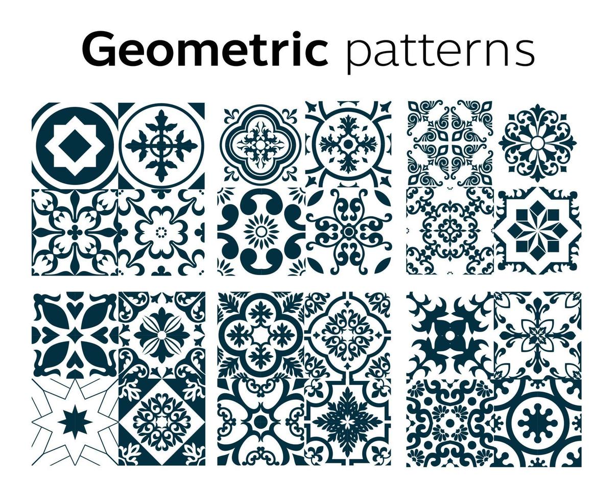 disegno di motivi geometrici in illustrazione vettoriale