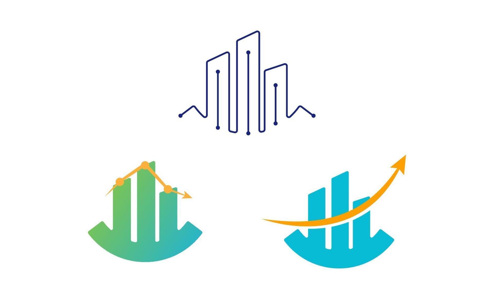 diagramma grafico logo design icona vettore isolato