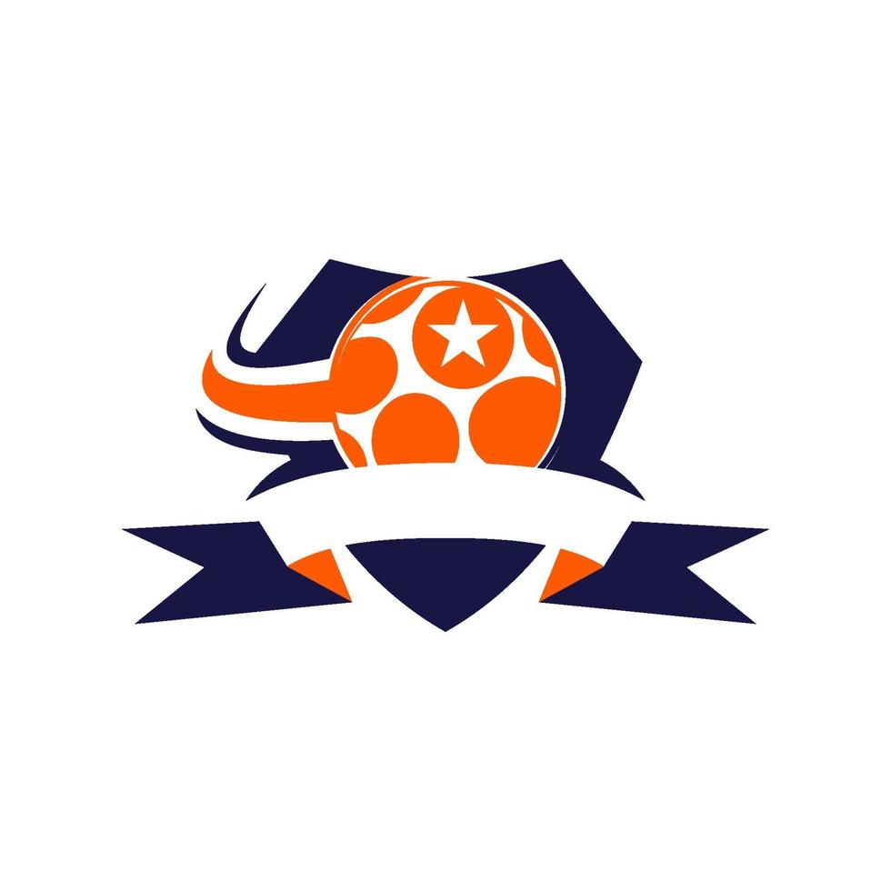 modelli di progettazione di logo di distintivo di calcio di calcio vettore di sport
