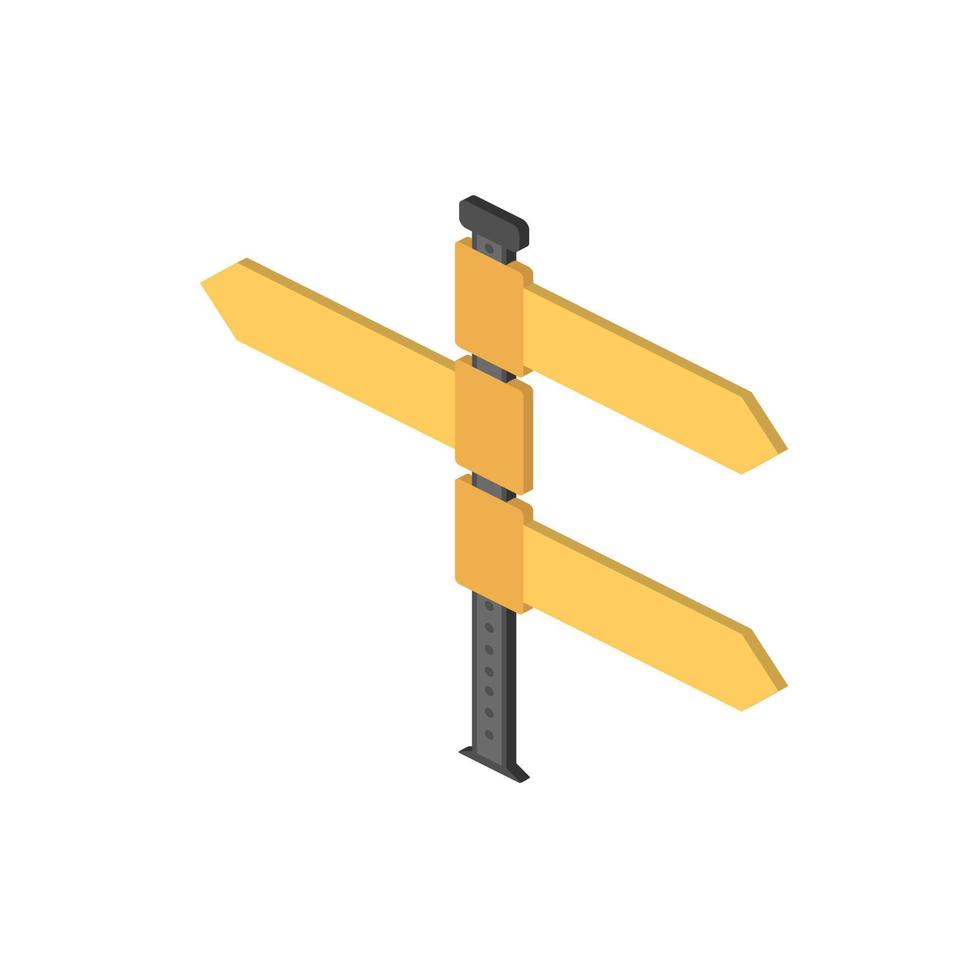 fingerpost isometrico vettore icona