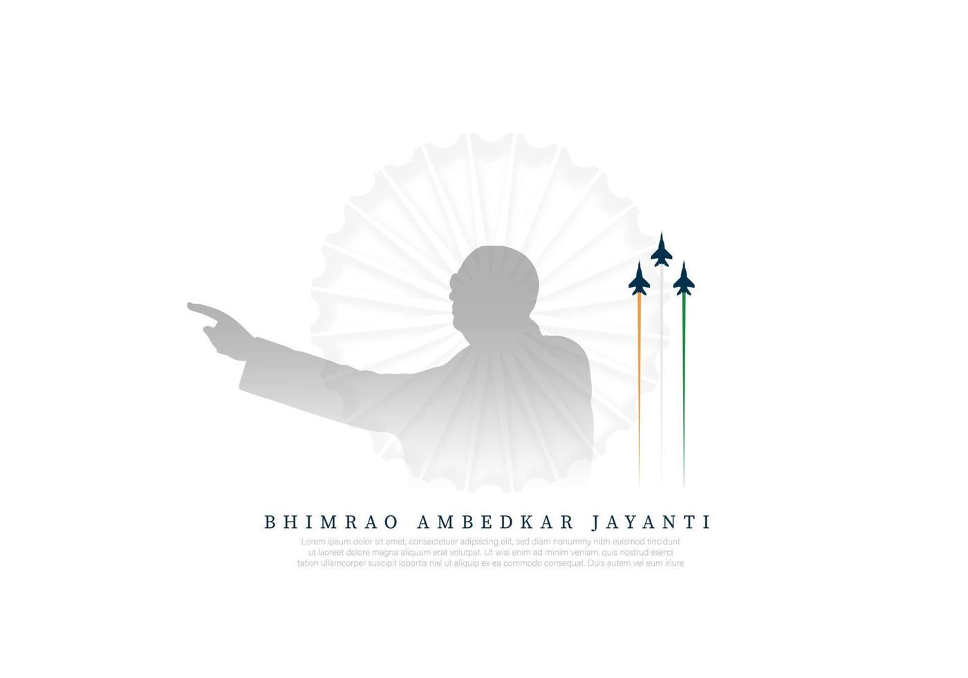 ambedkar jayanti vettore illustrazione