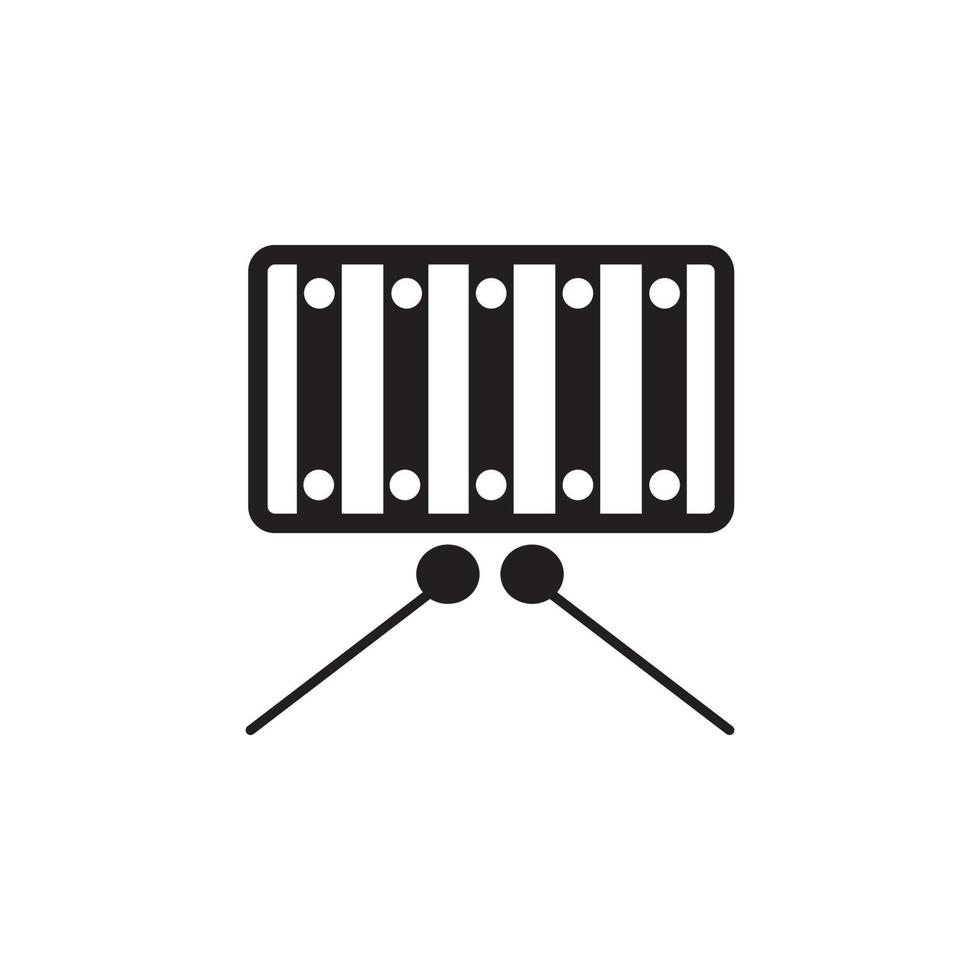 bambino vibrafono marimba vettore icona