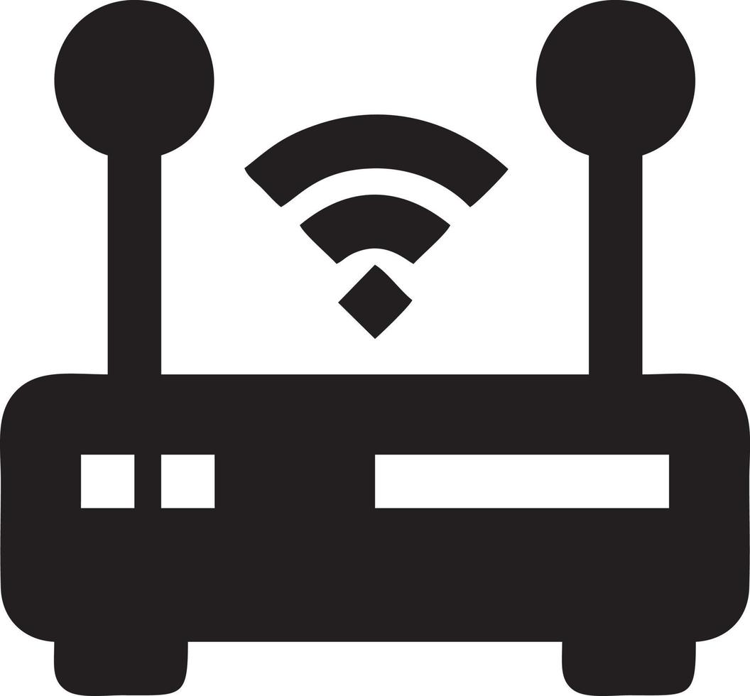 segnale comunicazione informazione connessione senza fili icona simbolo vettore Immagine, illustrazione di il Rete Wi-Fi nel nero Immagine. eps 10